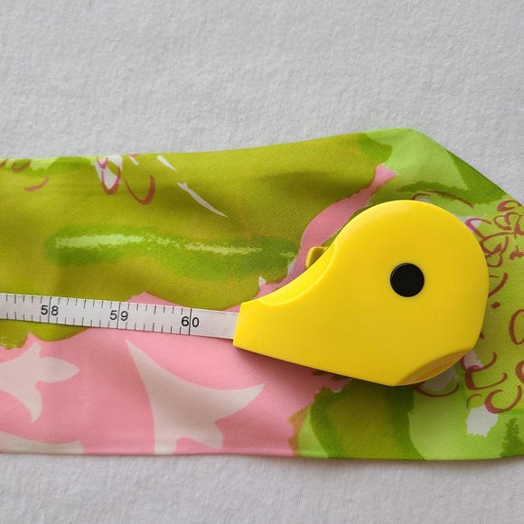 Scarves 70s True Vintage Silk/Rayon Three (3) Long 45-60 inches long see flaw - Picture 4 of 8